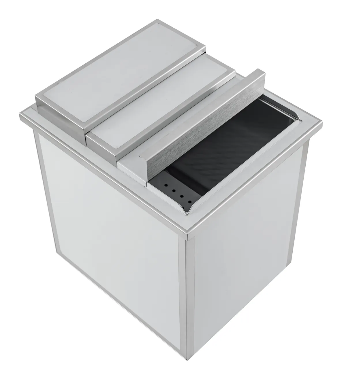 Bac à Glace Encastrable en Inox - 380x446 MM