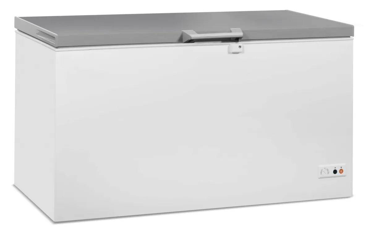 Congélateur Coffre avec Couvercle en Inox - 469 L