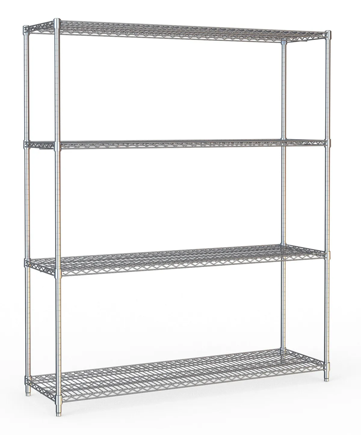 Etagère 4 Niveaux Démontable - L 1500 x P 450 mm