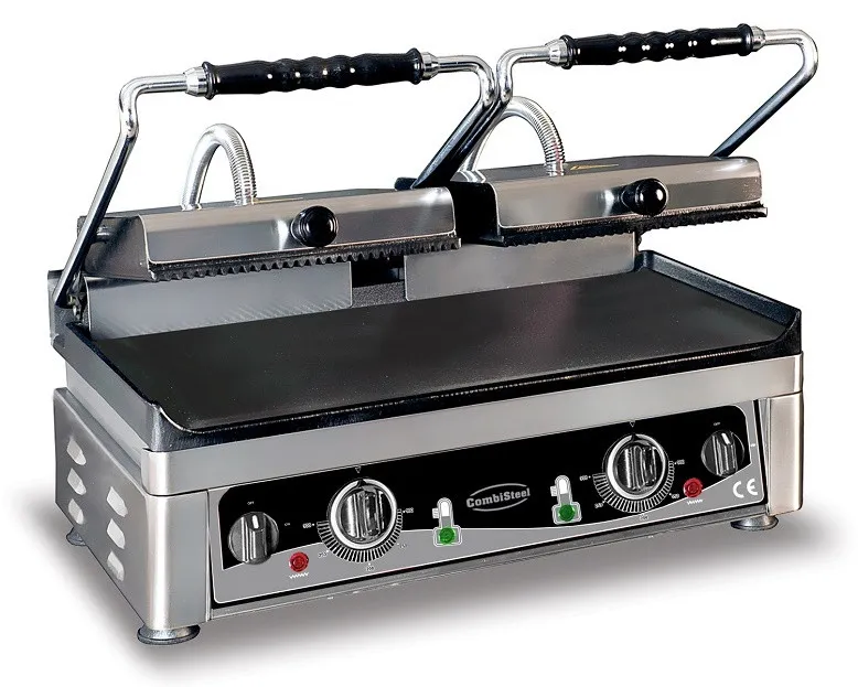 Grill Panini Double - Plaques Lisses et Rainurées