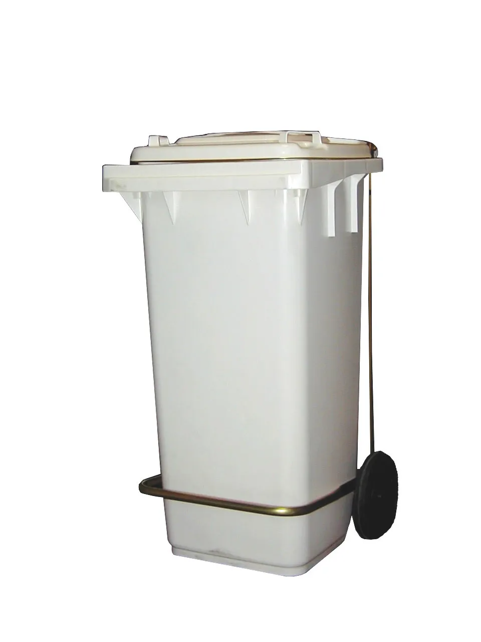 Poubelle Blanche à Pédale - 240 L