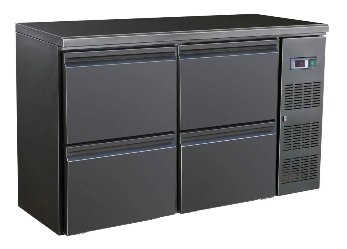 Arrière-Bar Réfrigéré à 4 Portes - 350 L