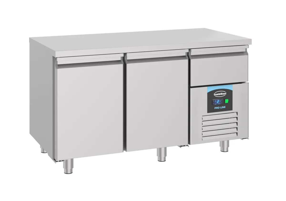 Table Réfrigérée Positive GN 1/1 à 2 Portes - 281 L