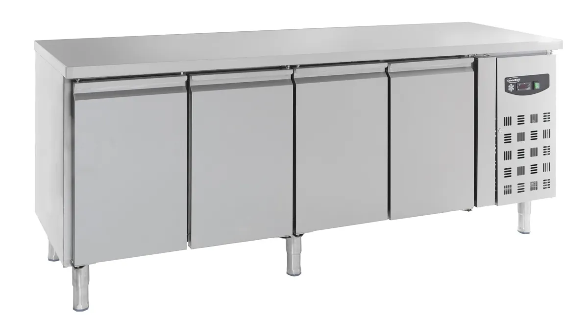 Table Réfrigérée Positive GN 1/1 à 4 Portes - 553 L