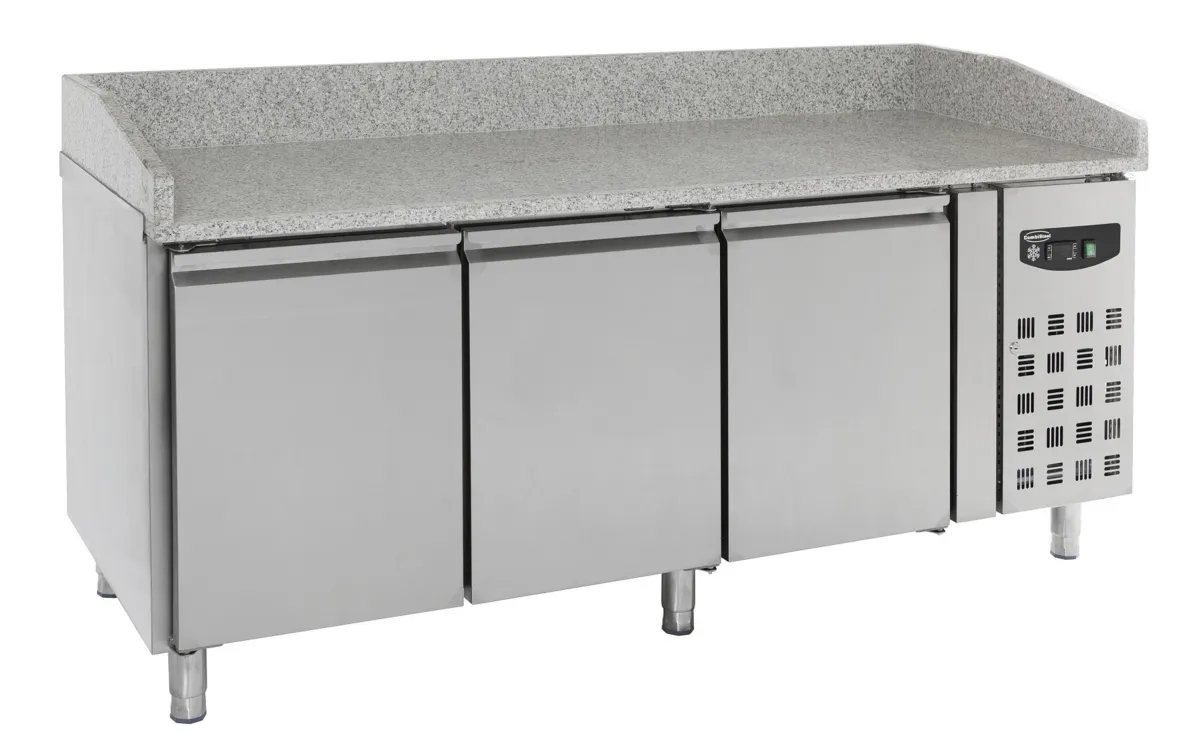 Meuble à Pizza Réfrigéré à 3 Portes - 580 L