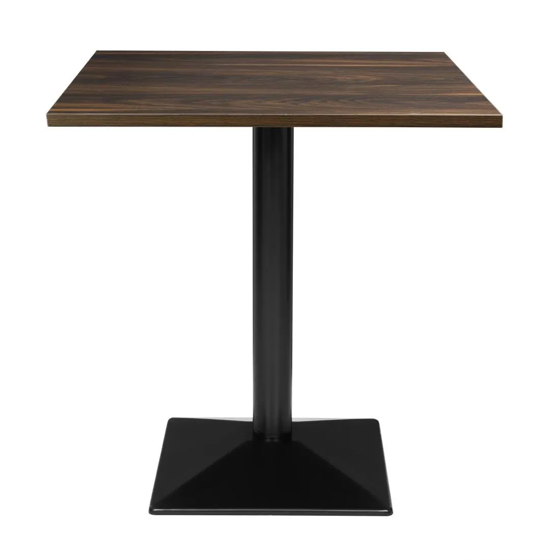 Table Carrée Effet Bois Foncé - 70 x 70 cm