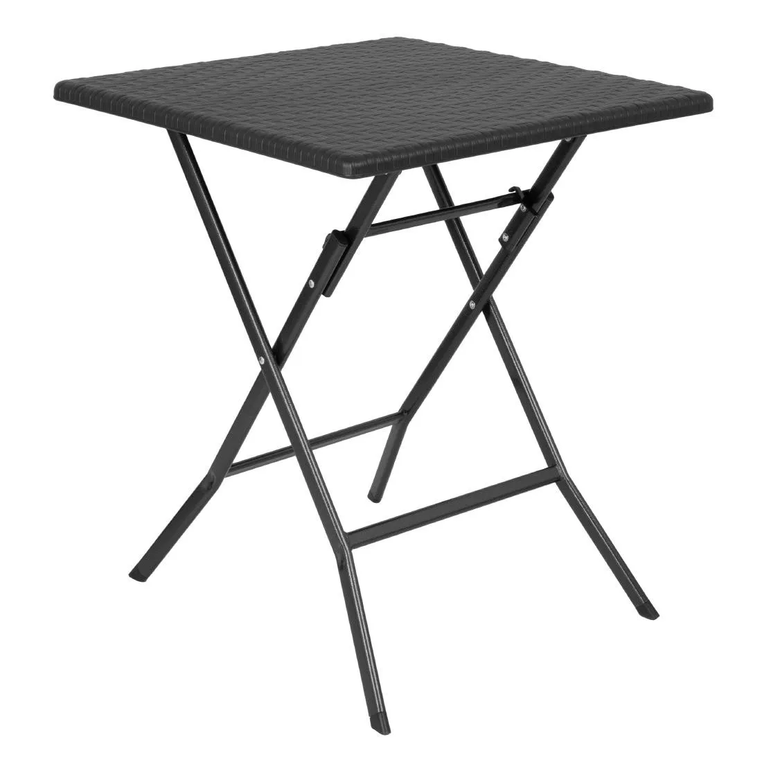 Table Pliante Carrée Noire - 62 x 62 cm