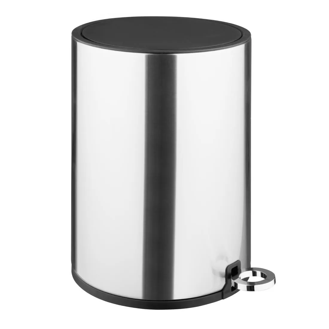 Poubelle à Pédale Ronde en Acier Brossé - 6 L