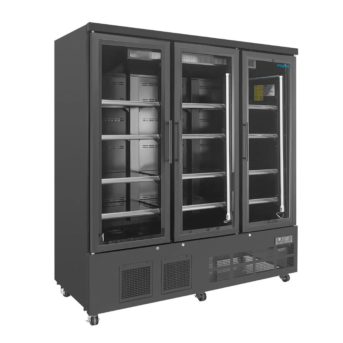 Vitrine Réfrigérée à 3 Portes - 1156 L - Positive Noire