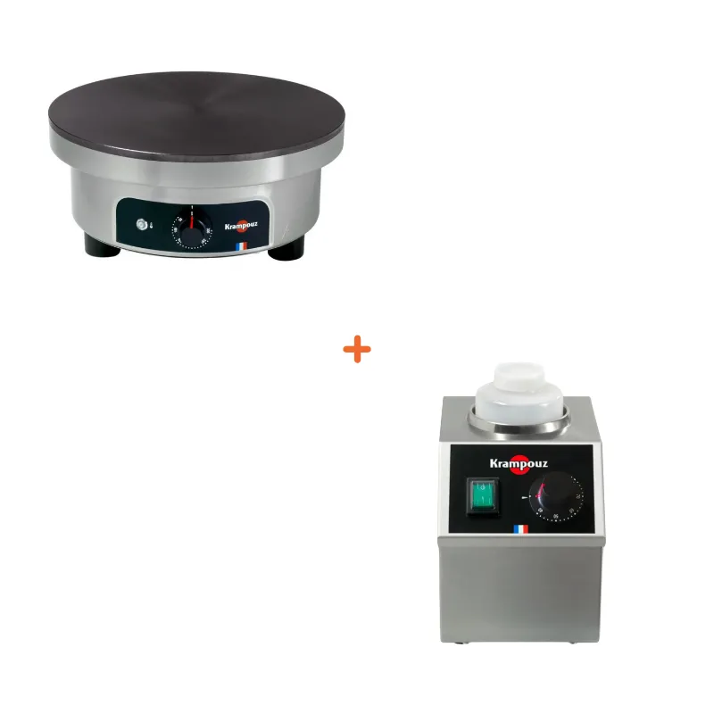 Pack Crêpière Électrique Confort et Chauffe Chocolat