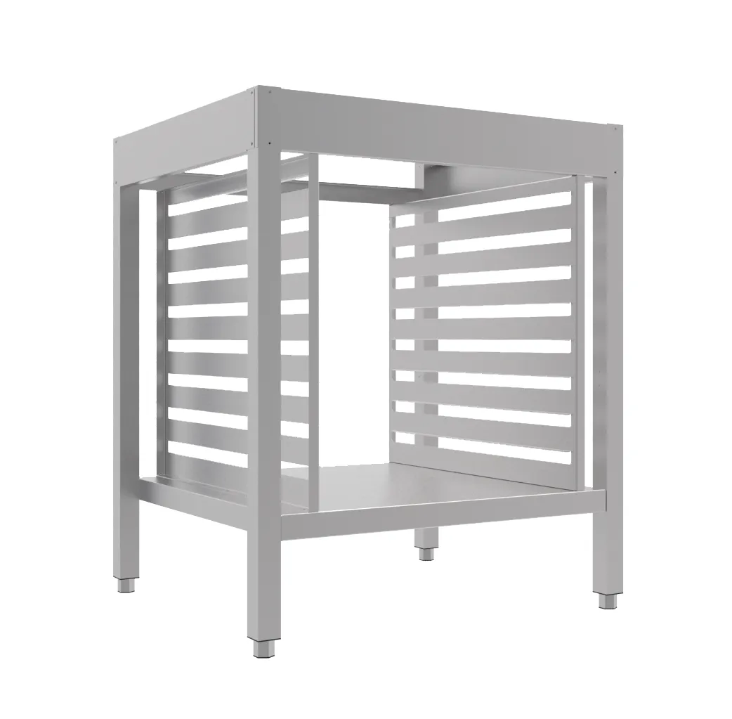 Support avec Glissières GN 2/1 - 8 Niveaux pour Four 6 GN 2/1