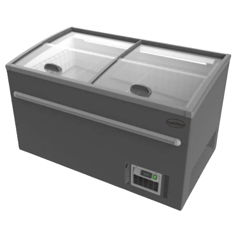 Congélateur Bahut Gris pour Supermarché - 530 L