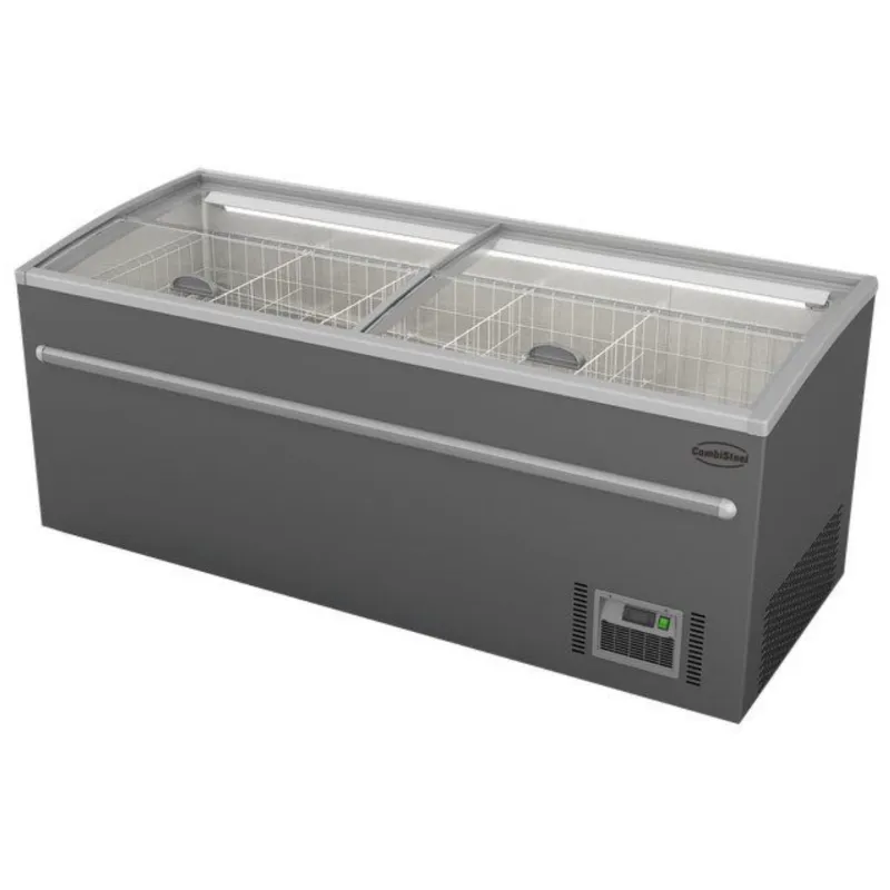 Congélateur Bahut Gris pour Supermarché - 850 L