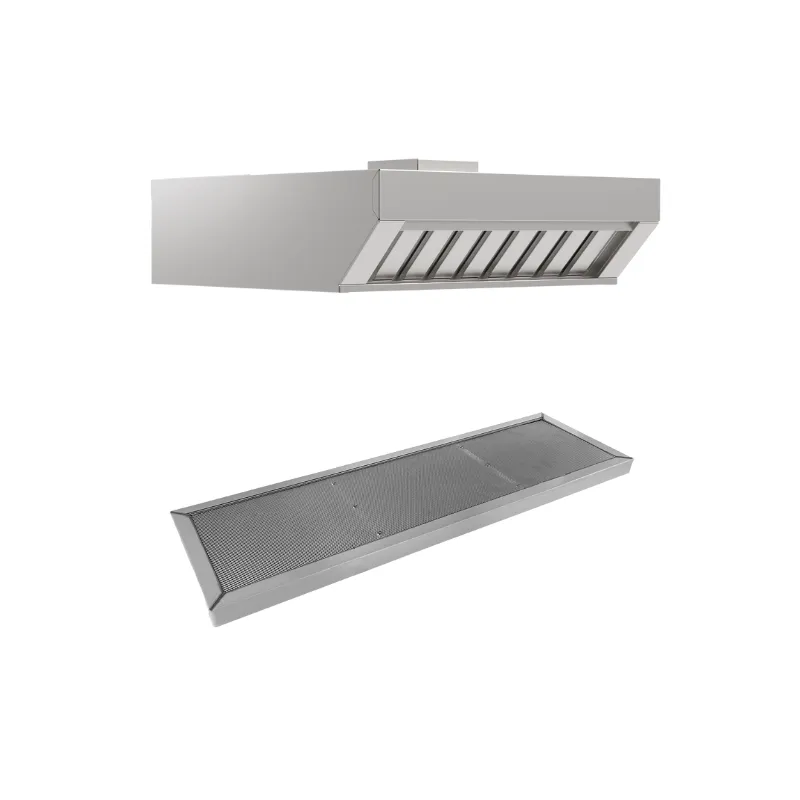 Hotte Frontale à Condensation de Vapeur et d'Odeurs avec Filtre à Charbon Compact GN 1/1 Transversal