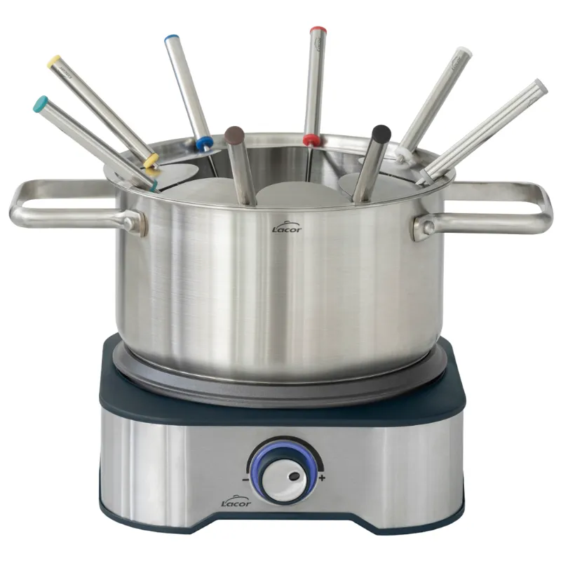 Appareil à Fondue Électrique Inox - Grey Plus - 1.2 L