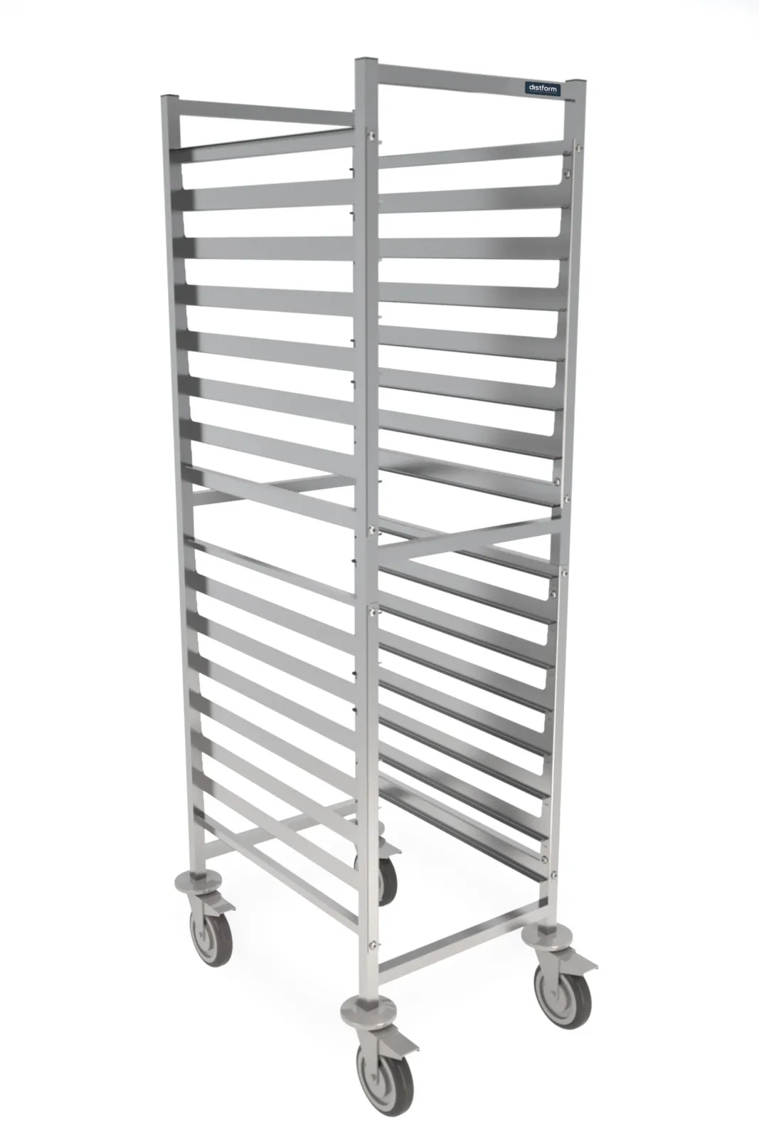 Chariot de Boulangerie Transversal en Inox - 16 Niveaux