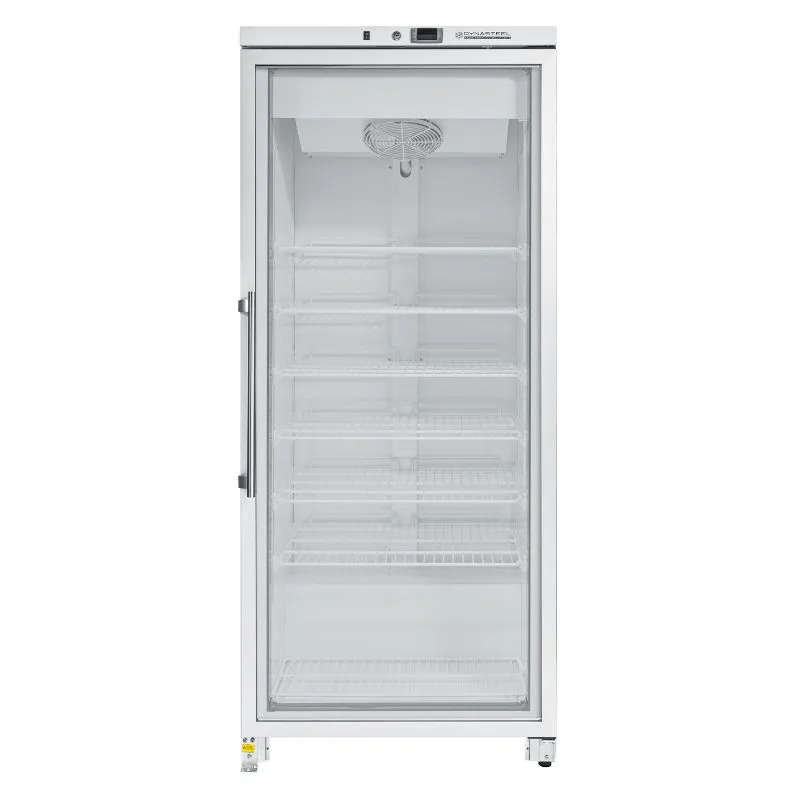 Armoire de Congélation 600 L Vitrée Froid Ventilé -18/-22°C 7 Niveaux 492 W, Congélateur Professionnel