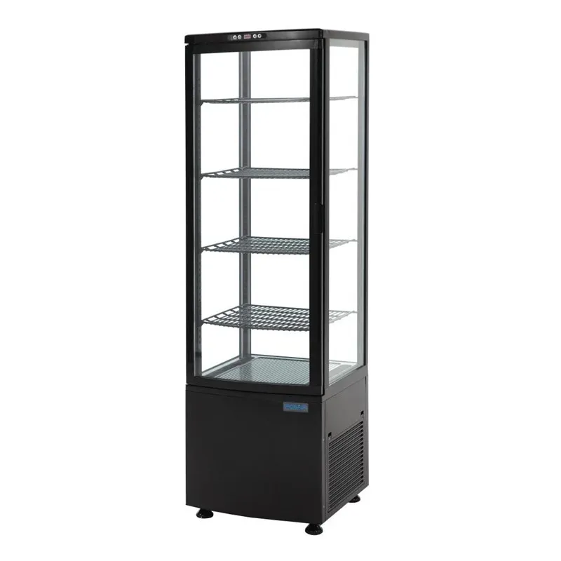 Vitrine Réfrigérée - Porte Incurvée - Noir Series C 235 L