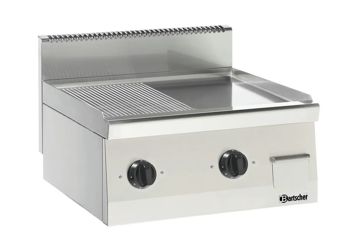 Plancha Electrique à Poser Lisse et Rainurée - Série 600 - 7200 W