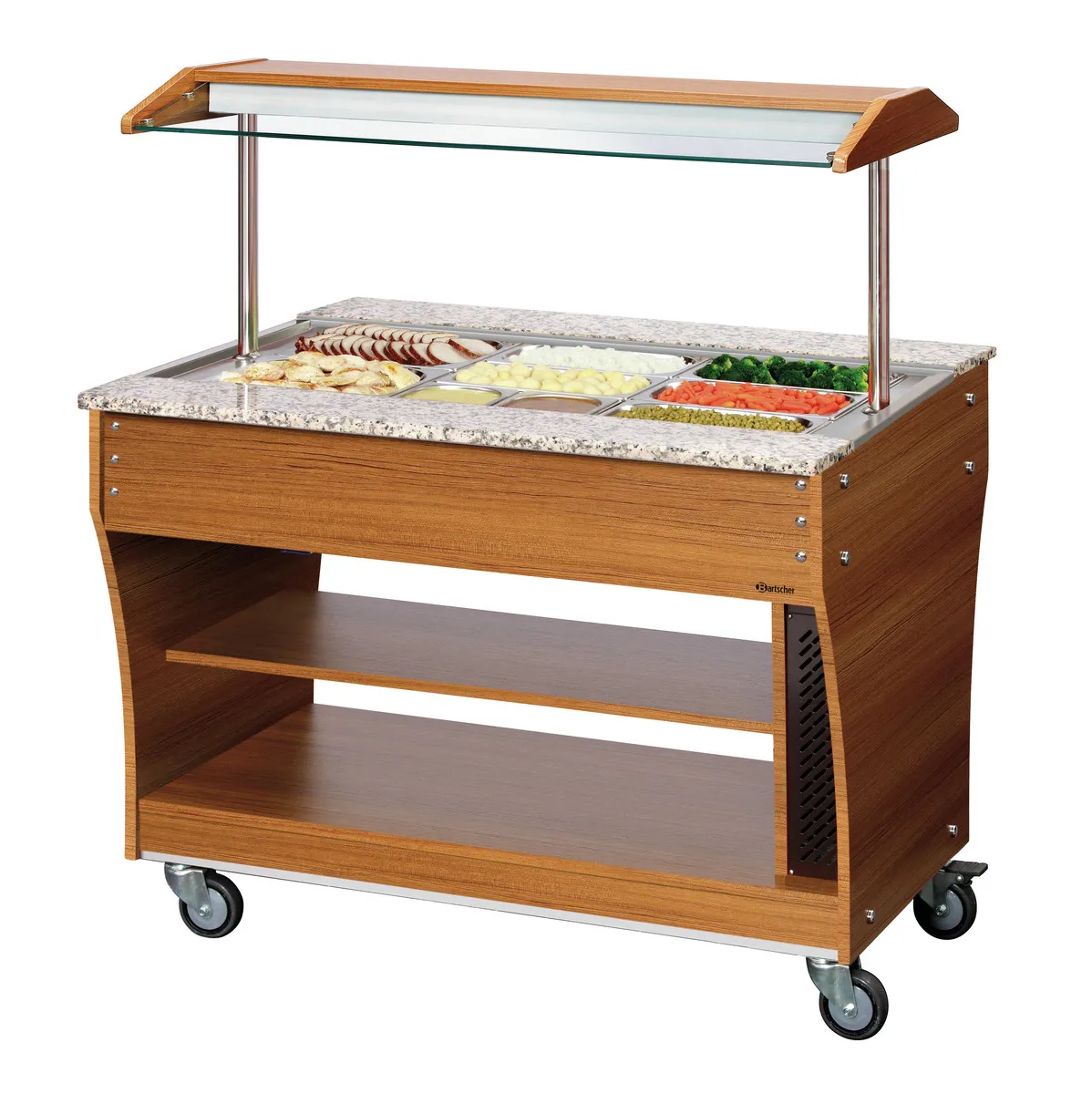Chariot Buffet Chaud - 3 x GN 1/1