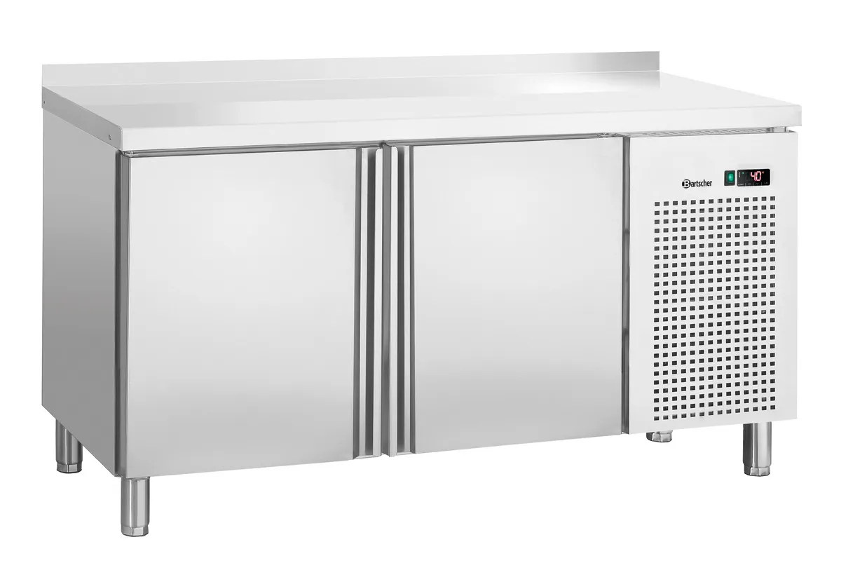 Table Réfrigérée Positive 2 Portes GN 1/1 avec Dosseret