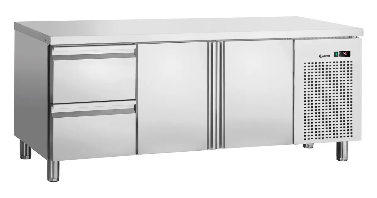Table Réfrigérée Positive 2 Portes et 2 Tiroirs GN 1/1