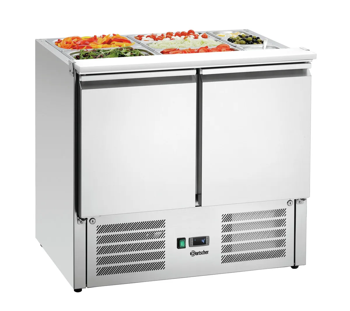 Saladette Réfrigérée à 2 Portes - 2 x GN 1/1 et 3 x GN 1/6