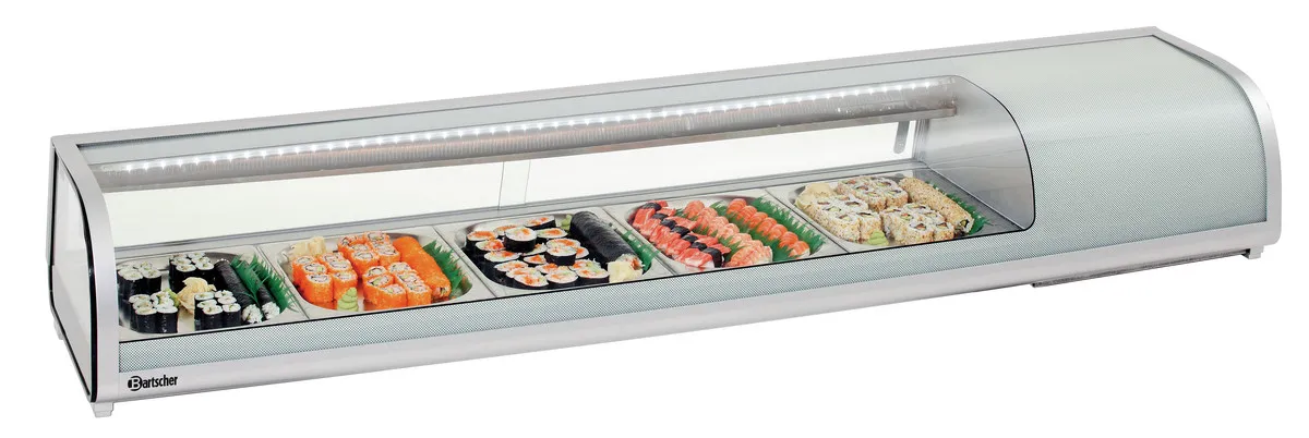 Présentoir Réfrigéré à Sushis - 5 x GN 1/2