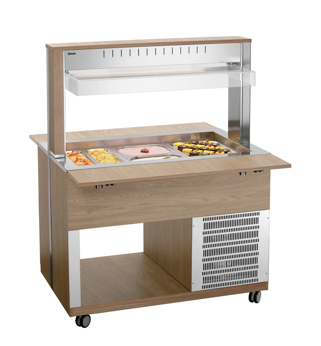 Chariot Buffet Chaud - 3 x GN 1/1