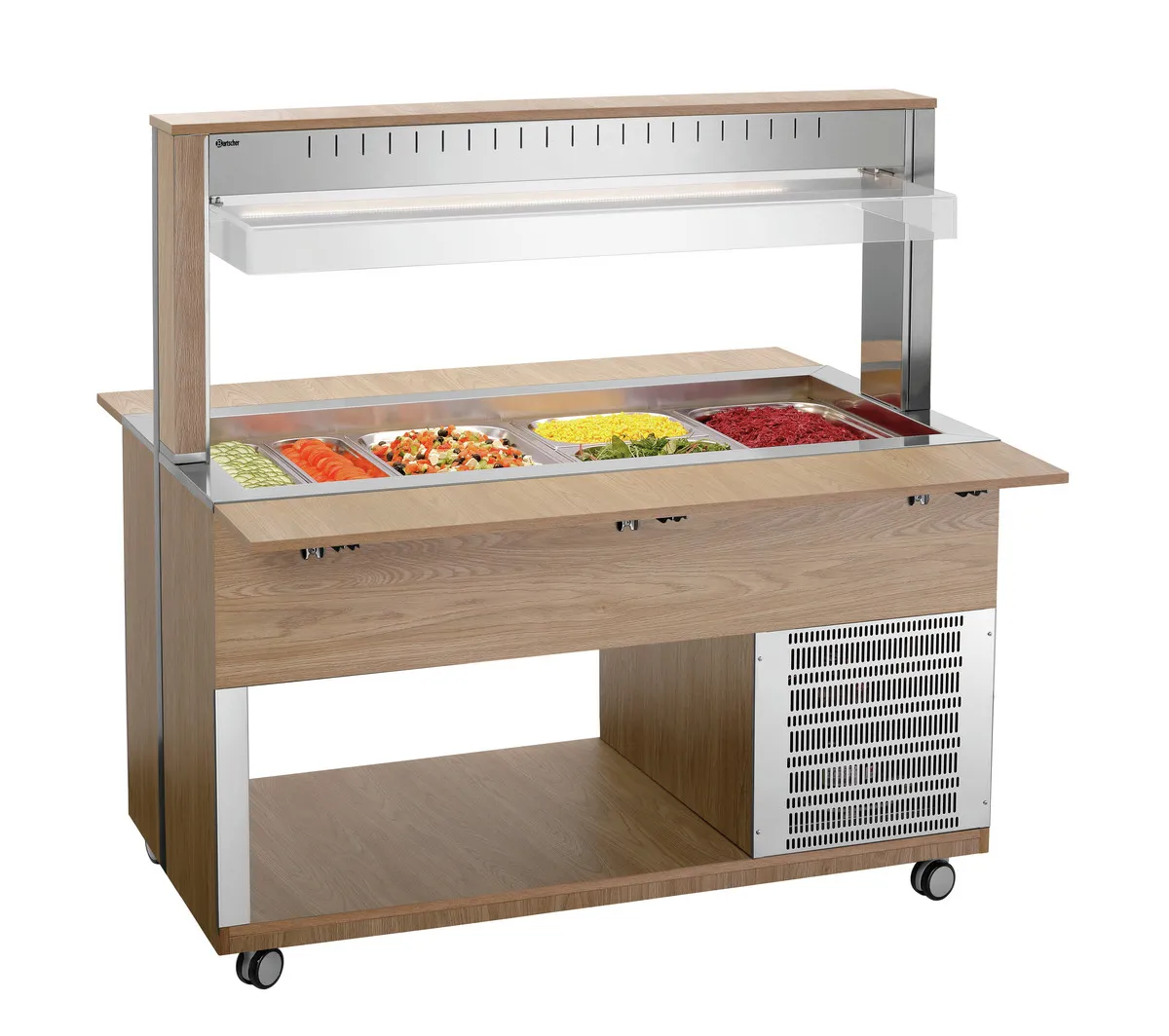 Chariot Buffet Chaud - 4 x GN 1/1