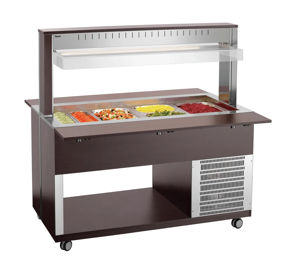 Chariot Buffet Chaud - 4 x GN 1/1