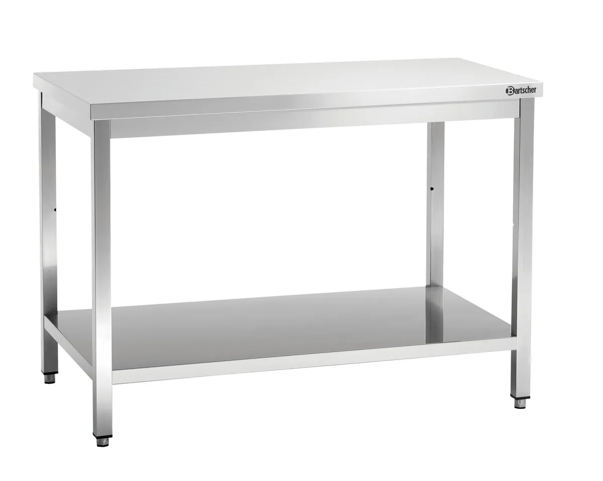 Table de Travail Inox avec Etagère Basse - P 700 mm - L 1400 mm