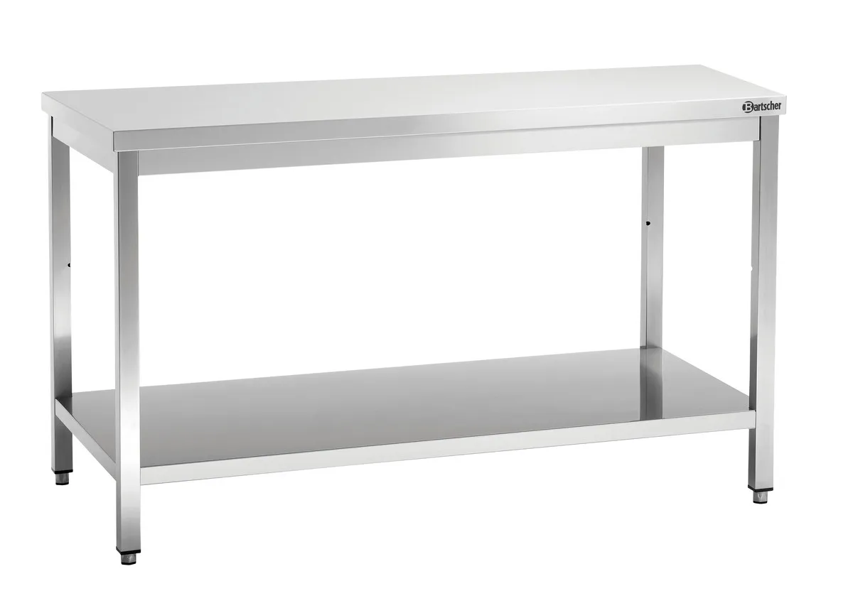 Table de Travail Inox avec Etagère Basse - P 700 mm - L 1600 mm