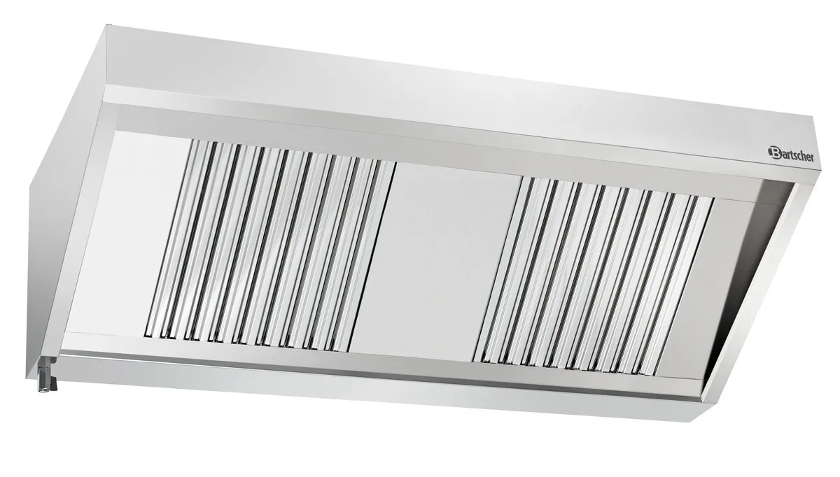 Hotte Murale avec Moteur et Eclairage - L 1500 x P 700 mm