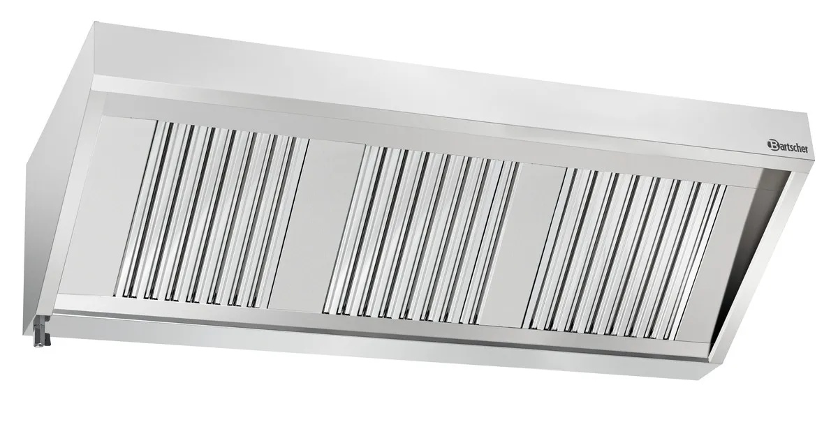 Hotte Murale avec Moteur et Eclairage - L 1700 x P 700 mm