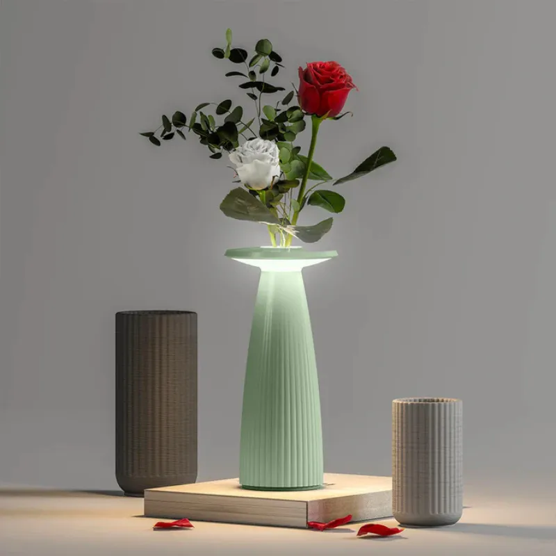 Lampe de Table Touch LED - Flora Mini Vert Sauge