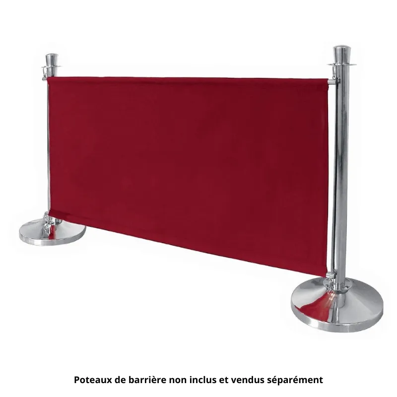 Barrière En Toile Rouge Et Fixations