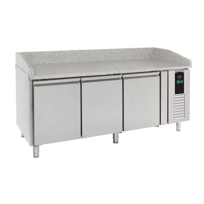 Table de Préparation pour Pizza à 3 Portes - 410 L