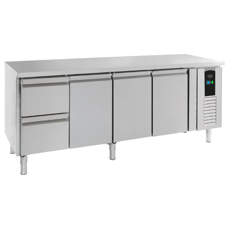 Table Réfrigérée Positive à 3 Portes et 2 Tiroirs Energy Line - 393 L