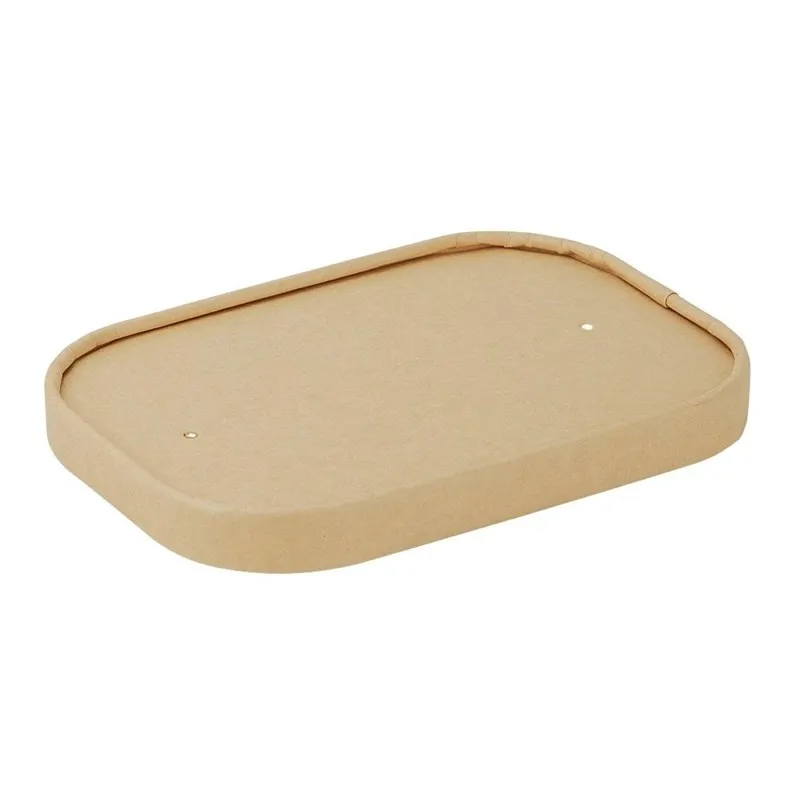 Couvercles Papier pour Barquettes Rectangulaires - Lot de 300