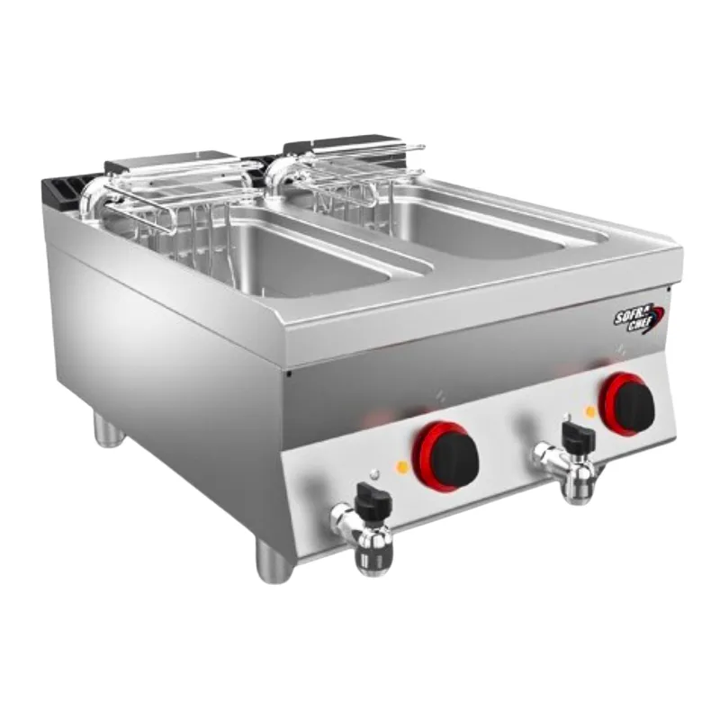 Friteuse Électrique SOFRACHEF - 2 x 10 L - 18000 W