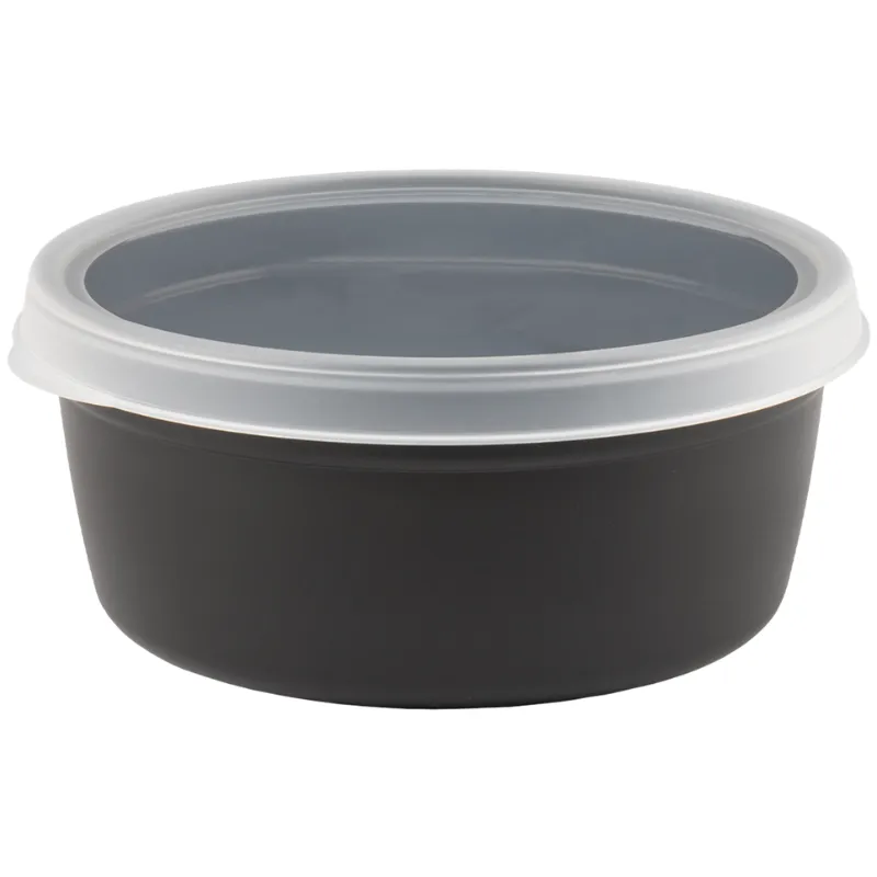 Boîte Hermétique Ronde avec Couvercle - 1,2 L - Lot de 10