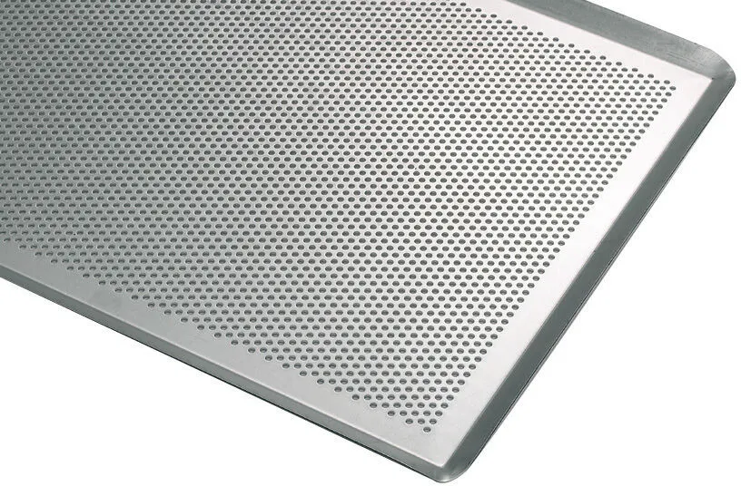Plaque Pâtissière en Aluminium Perforé - 530 x 325 mm