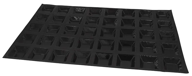 Moule à Tartelettes Carrées - 40 Empreintes - 60 x 60 mm