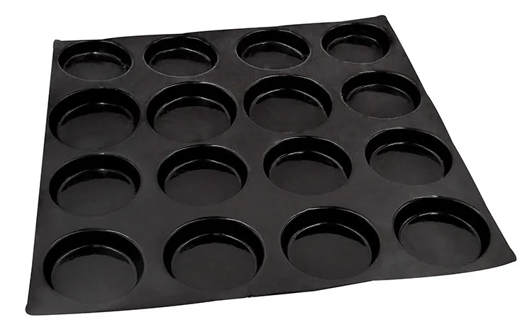 Moule à Brioches Rondes Lisses - 24 Empreintes - ⌀ 80 mm