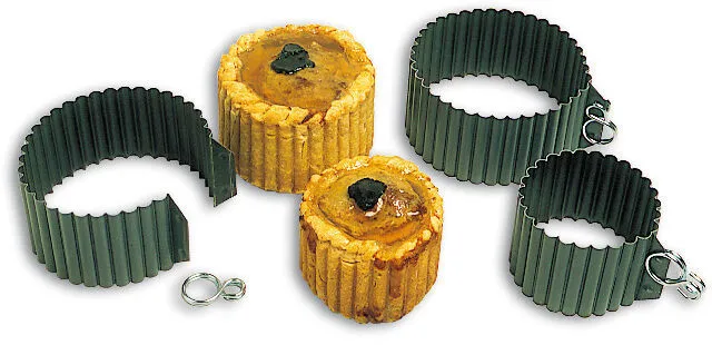 Moule à Pâté en Croûte Rond Cannelé - ⌀ 80 mm