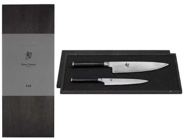 Set de 2 couteaux Damas Shun - Universel et Chef