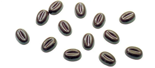 Plaque Décor pour Chocolat - Grain de Café - 104 Empreintes