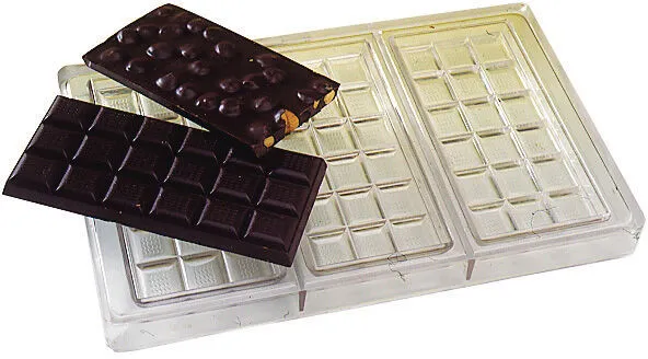 Plaque Tablette de Chocolat 100 g - Classique - 3 Empreintes