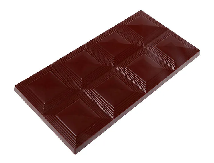 Plaque Tablette de Chocolat 100 g - 8 Carrés - 3 Empreintes